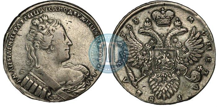 Picture 1 rouble 1733 year  