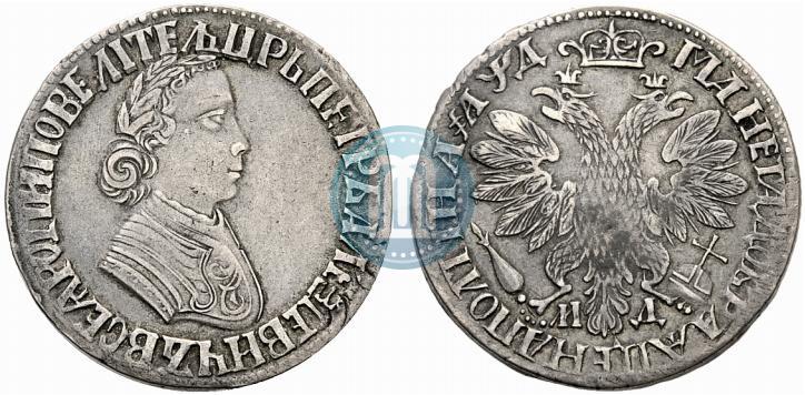 Picture Poltina 1704 year МД "Portrait by F. Alekseev"