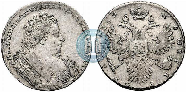 Фото 1 рубль 1732 года  