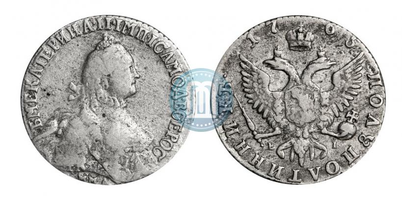 Фото Полуполтинник 1765 года ММД-EI-Т.I. 