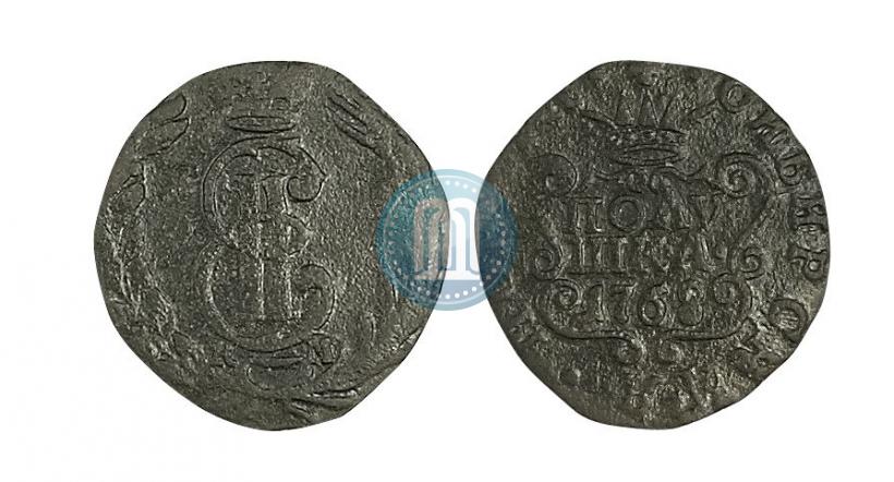 Фото Полушка 1768 года КМ 