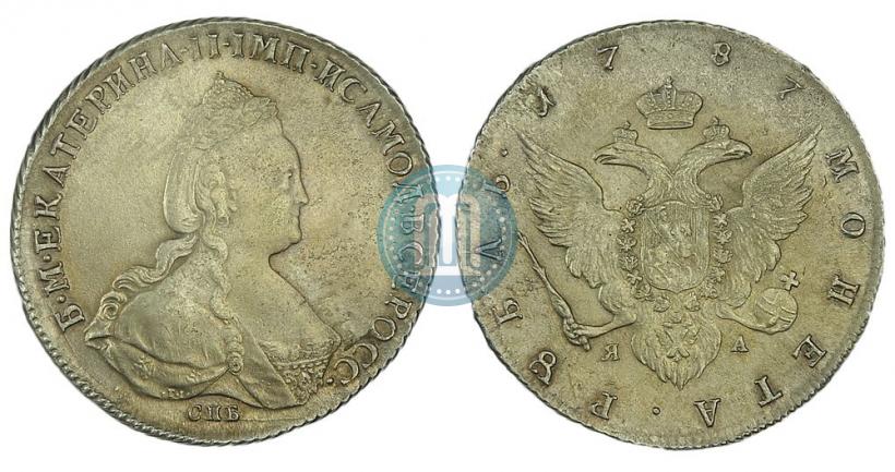 Picture 1 rouble 1787 year СПБ-ЯА 