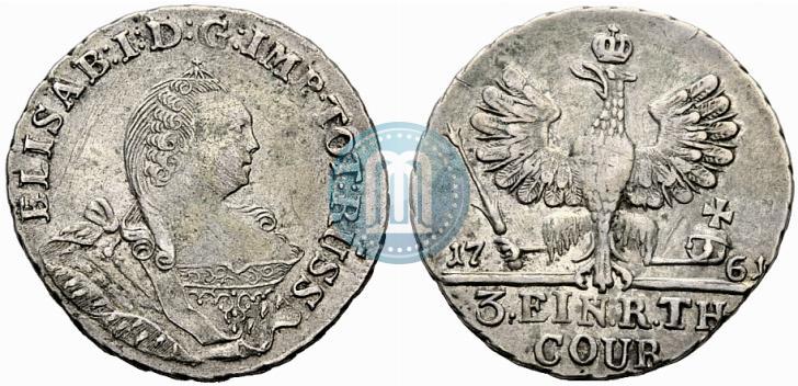 Picture 1/3 Thaler 1761 year  