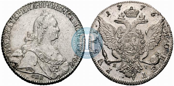 Picture 1 rouble 1776 year СПБ-ЯЧ 