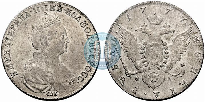 Picture 1 rouble 1777 year СПБ-ФЛ 