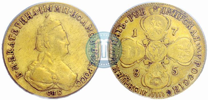 Picture 5 roubles 1785 year СПБ 