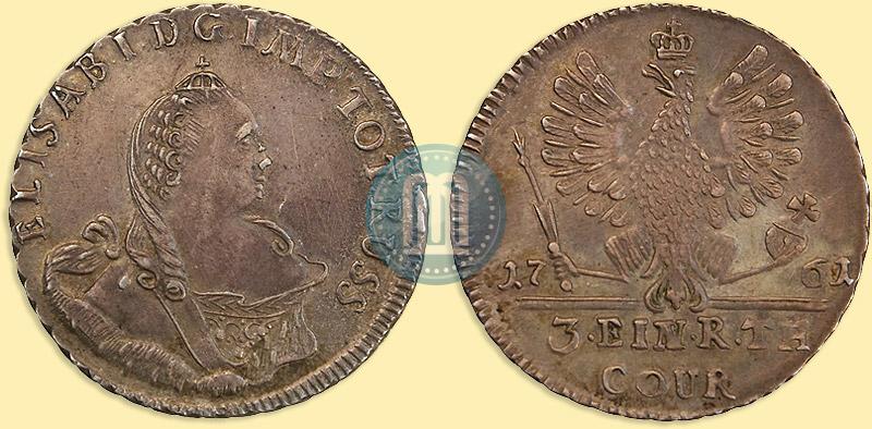 Picture 1/3 Thaler 1761 year  