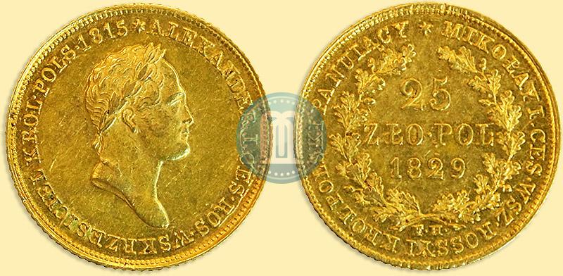 Picture 25 złotych 1829 year FH 