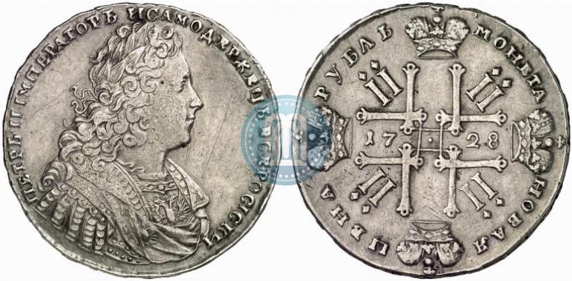 Фото 1 рубль 1728 года  "Тип 1728"