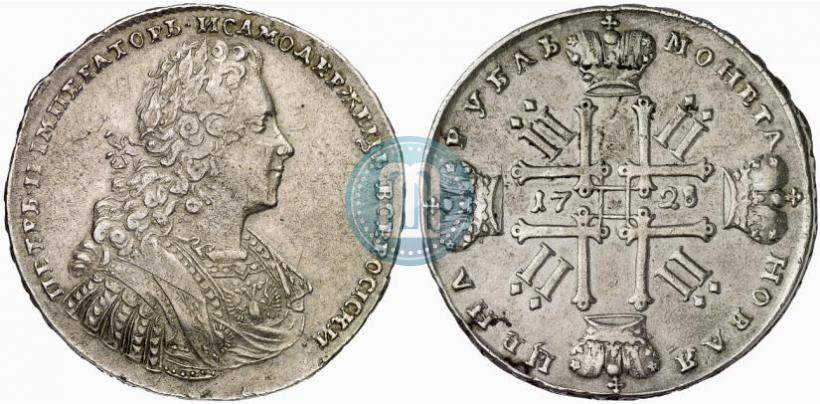Фото 1 рубль 1728 года  "Тип 1728"