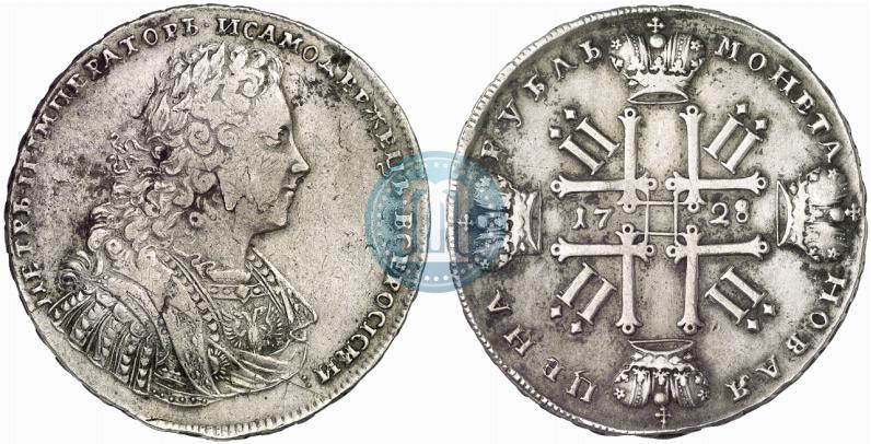 Фото 1 рубль 1728 года  "Тип 1728"