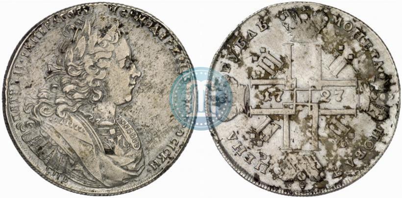 Picture 1 rouble 1727 year СПБ "Petersburg type"