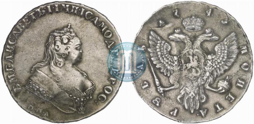 Picture 1 rouble 1743 year ММД 