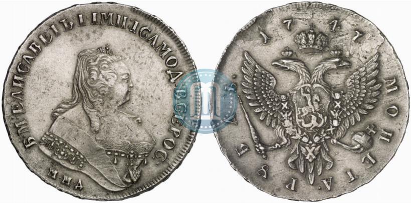 Picture 1 rouble 1747 year ММД 