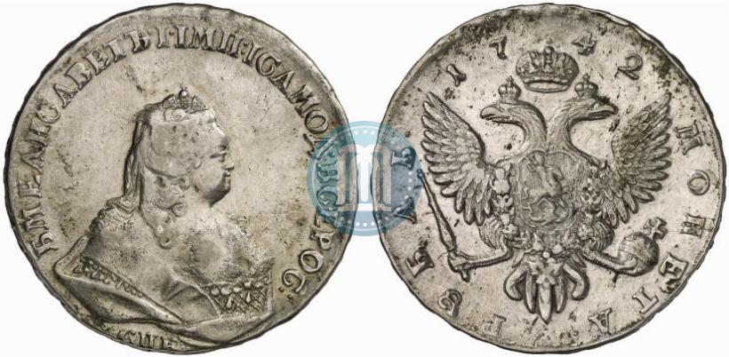 Picture 1 rouble 1742 year СПБ 