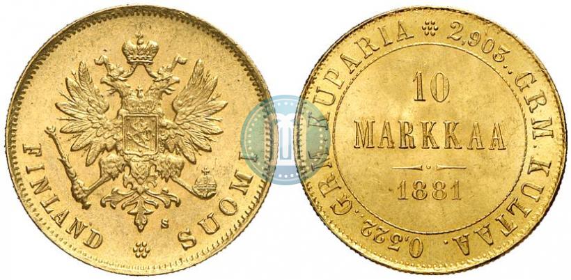 Фото 10 марок 1881 года S 