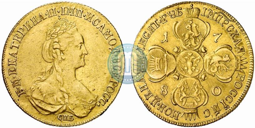 Picture 10 roubles 1780 year СПБ 