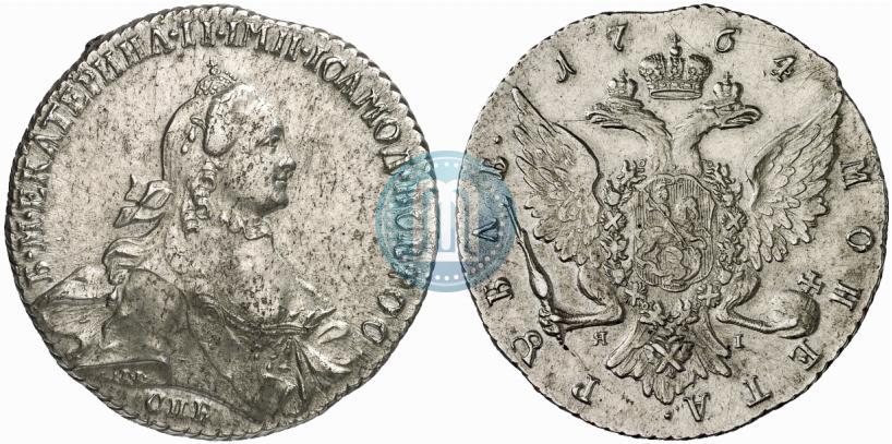 Picture 1 rouble 1764 year СПБ-ЯI 