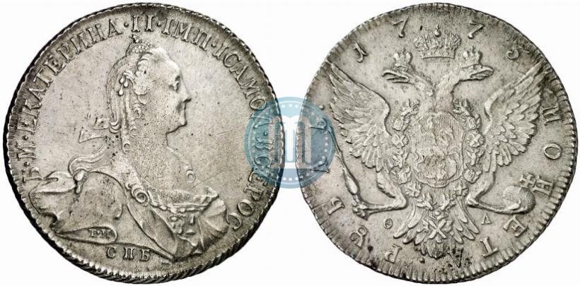 Фото 1 рубль 1773 года СПБ-ФЛ 