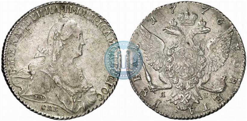 Picture 1 rouble 1776 year СПБ-ЯЧ 