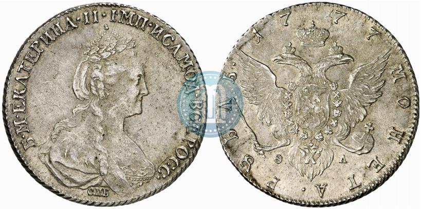 Picture 1 rouble 1777 year СПБ-ФЛ 