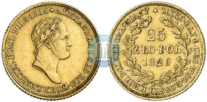 Picture 25 złotych 1829 year FH 