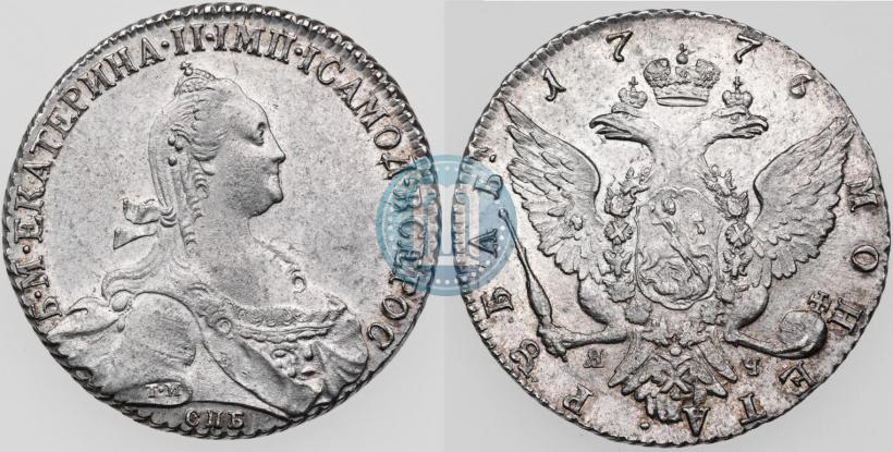 Picture 1 rouble 1776 year СПБ-ЯЧ 