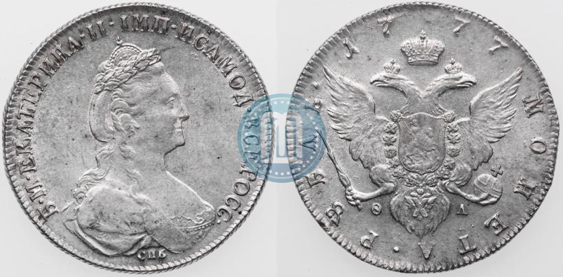 Picture 1 rouble 1777 year СПБ-ФЛ 