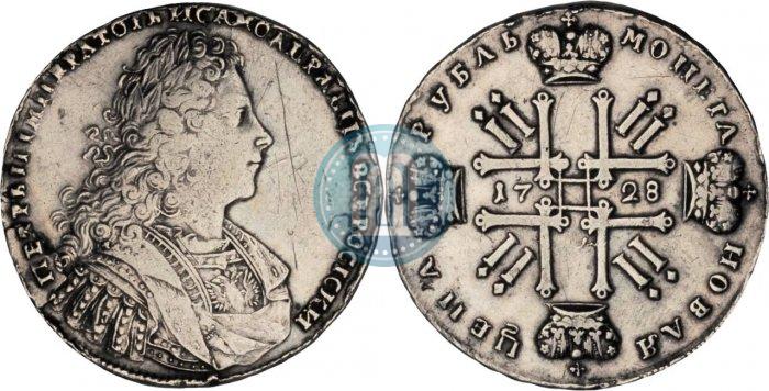 Picture 1 rouble 1728 year  "Type of 1728"