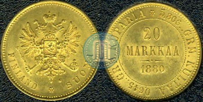 Picture 20 markkaa 1880 year S 
