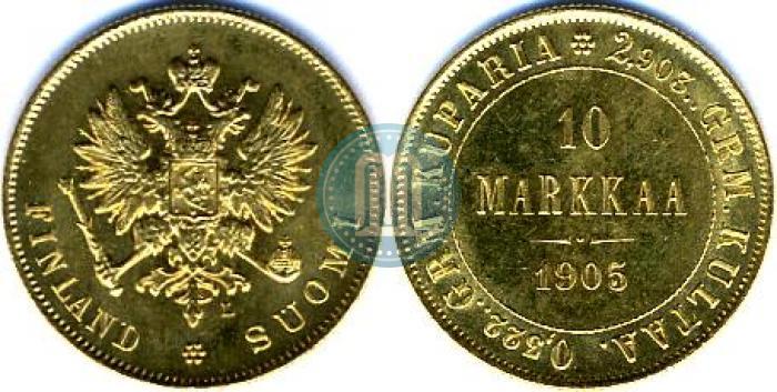 Picture 10 markkaa 1905 year L 