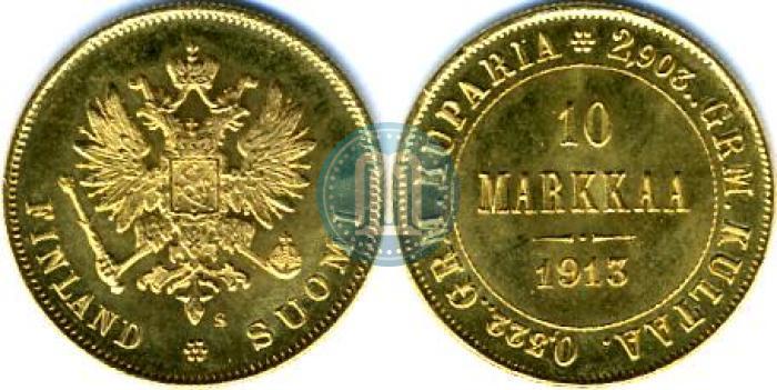 Picture 10 markkaa 1913 year S 
