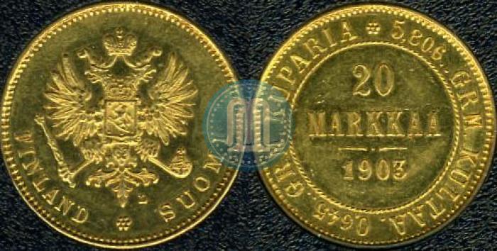 Picture 20 markkaa 1903 year L 
