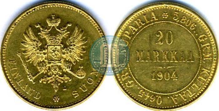 Picture 20 markkaa 1904 year L 