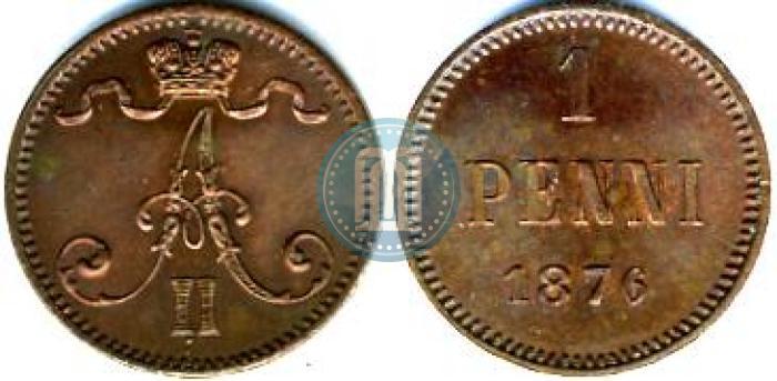 Picture 1 penni 1876 year  