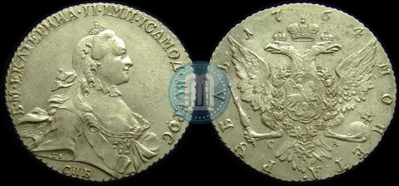 Picture 1 rouble 1764 year СПБ-СА 