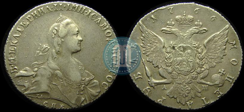 Picture 1 rouble 1766 year СПБ-АШ 