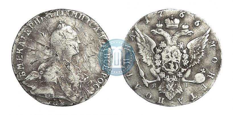 Фото Полтина 1766 года СПБ-ЯI 