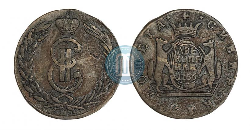 Фото 2 копейки 1766 года  