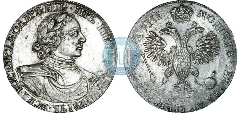 Фото 1 рубль 1718 года OK-L 