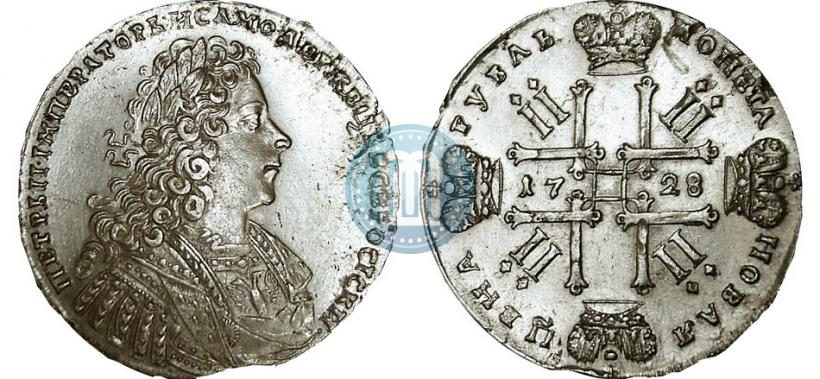 Фото 1 рубль 1728 года  "Тип 1728"