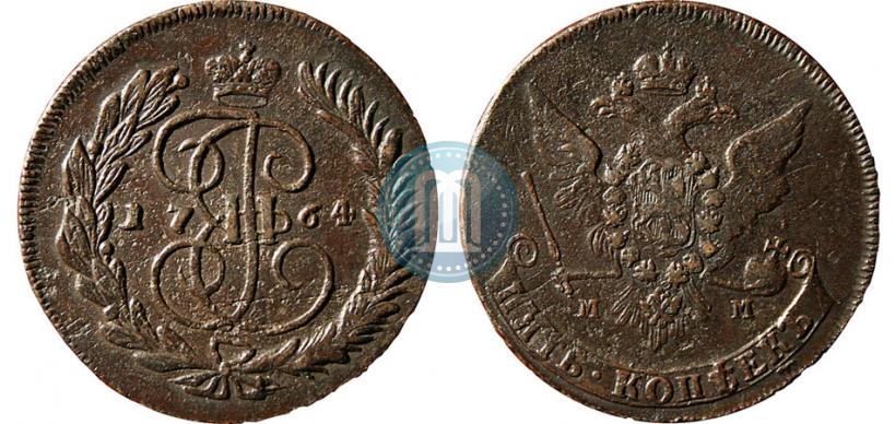 Picture 5 kopecks 1764 year ММ 