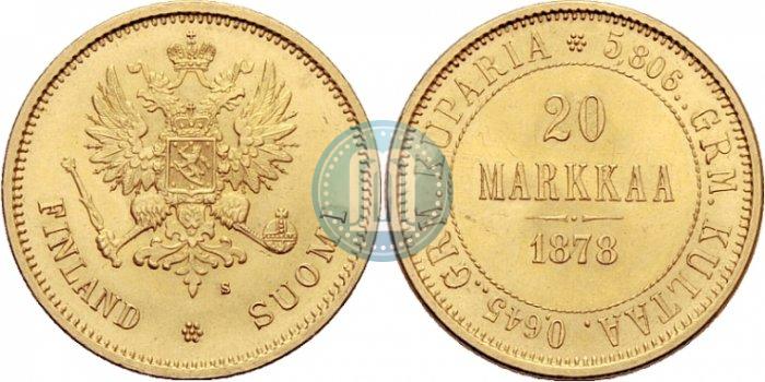 Picture 20 markkaa 1878 year S 