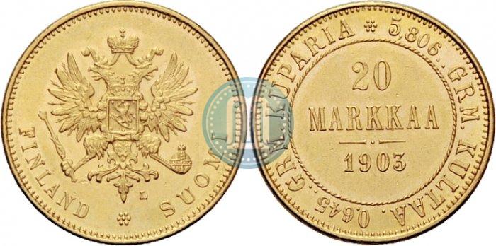 Picture 20 markkaa 1903 year L 