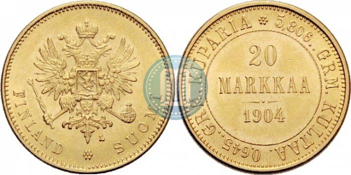Picture 20 markkaa 1904 year L 