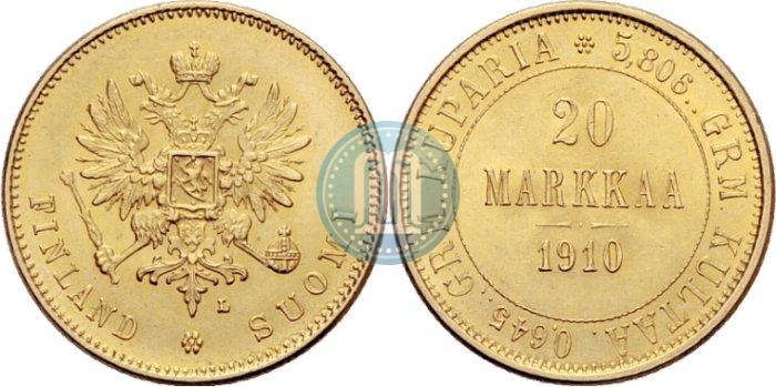 Picture 20 markkaa 1910 year L 