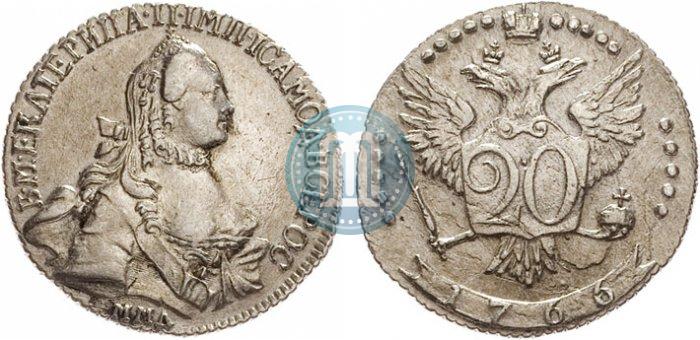Picture 20 kopecks 1766 year ММД 