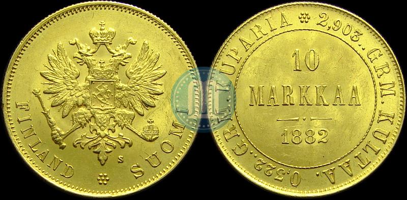 Picture 10 markkaa 1882 year S 