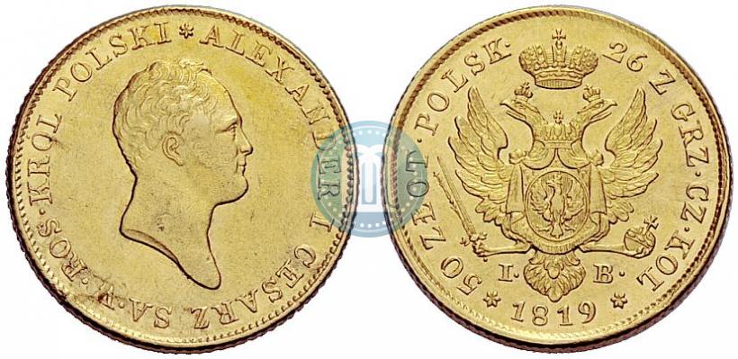 Picture 50 złotych 1819 year IB 
