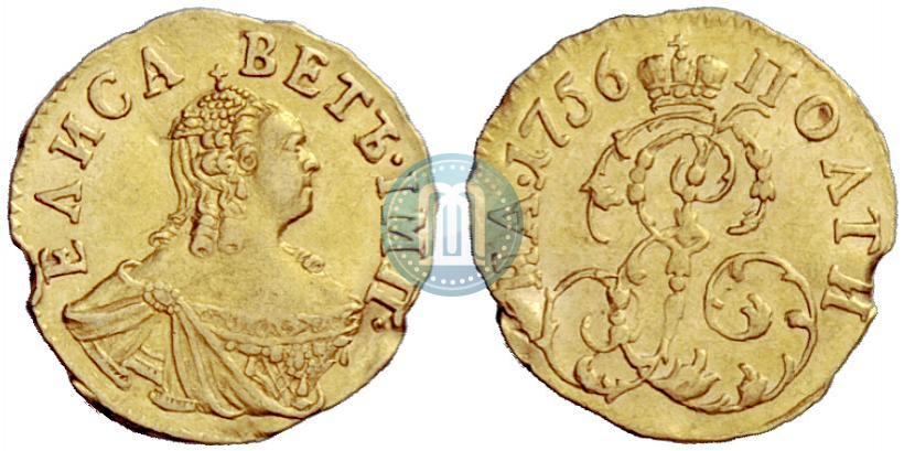 Фото Полтина 1756 года  